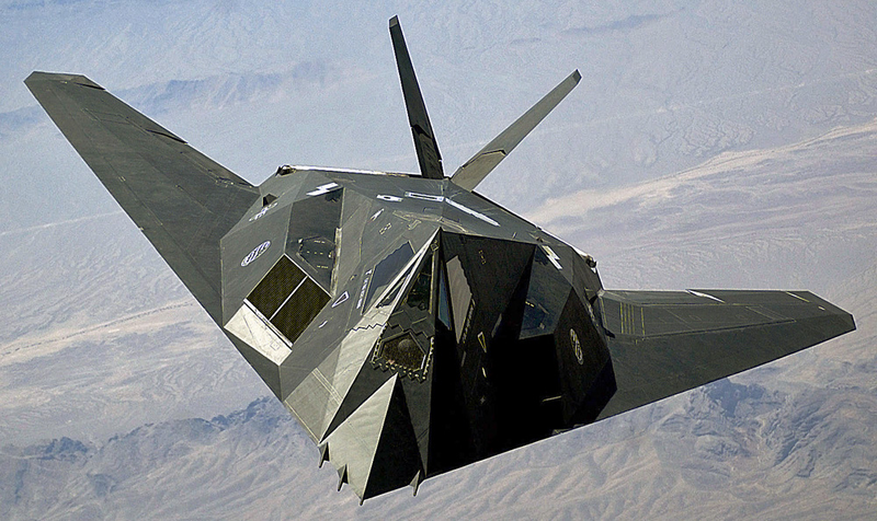 Lockheed F-117 Nighthawk, the world’s first operational stealth warplane.